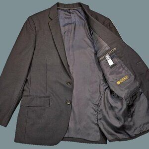 J. Crew Ludlow Suit Jacket 40R Loro Piana Italian Super 120's Wool Black